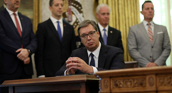 Vuçiq in White House Vuçiq in White House